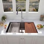 Lavatrastos de 1 Fosa Microestampado Acabado Satinado 81 x 46 Cm