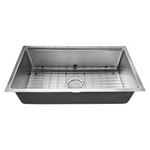 Lavatrastos de 1 Fosa Microestampado Acabado Satinado 81 x 46 Cm