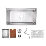 Lavatrastos de 1 Fosa Microestampado Acabado Satinado 81 x 46 Cm