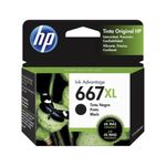Cartucho De Tinta Negra Para Impresora 667 Xl - Hp