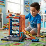 Pista Hot Wheels City Garage Doble Altura con Auto
