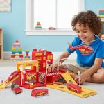 Estación de Bomberos Infantil Fire Rescue con Rampas y Helipuerto