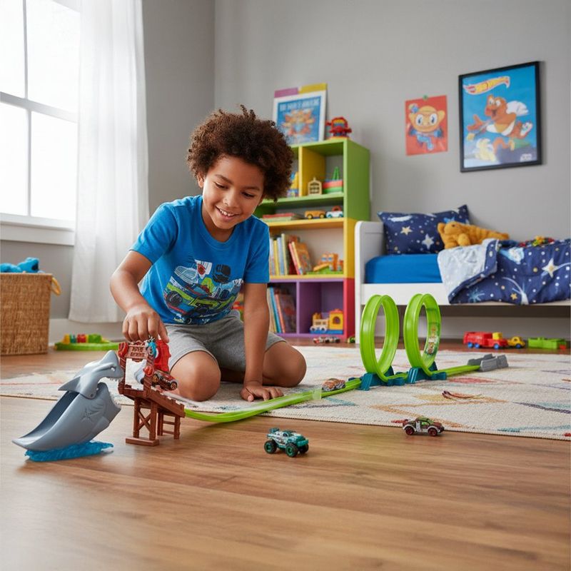 Pista de Carreras Metal Machines Ataque del Tiburón