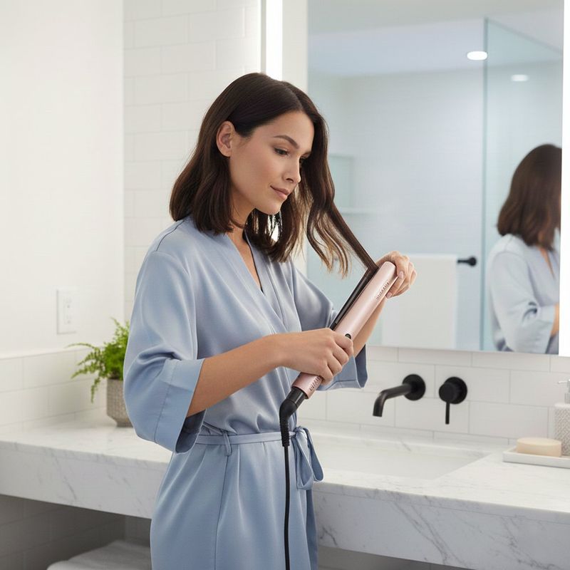 Set Remington Secadora y Alisadora Cerámica Rosé Gold