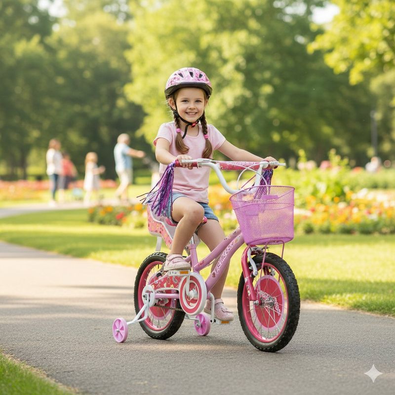 Bicicleta Infantil BMX Dreams Princesa con Canasta Colores Surtidos