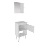 Vanity con Espejo y Repisa Blanco 45x31.8x12 Cm
