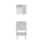 Vanity con Espejo y Repisa Blanco 45x31.8x12 Cm