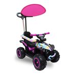 Carro Sport Manchado con Música y Tapa Sol Color Rosado