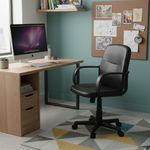 Silla Negra de Altura Ajustable para Oficina Mayer