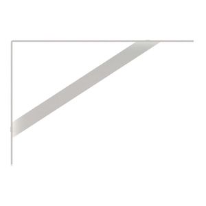 Soporte Recto para Repisa Pesada Blanco - Varios Tamaños