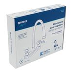 Grifo Mezclador para Lavatrastos Curvo Llave Tipo Cruz 8 Plg Cromo