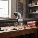 Codo Niple Galvanizado de 90° 1/2 Plg con Rosca