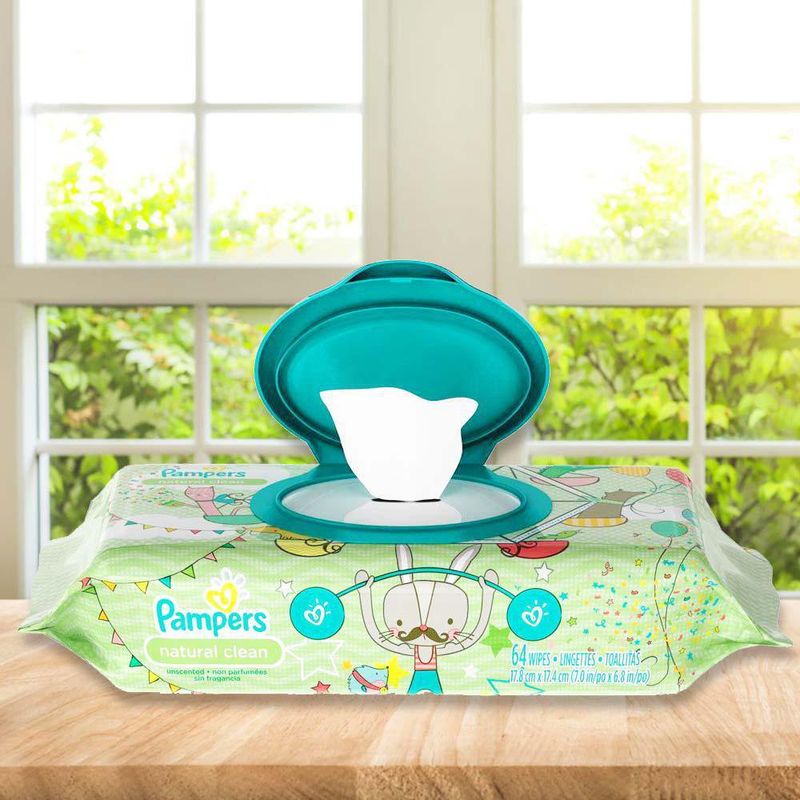 Toallas Humedas Natural Care - Pampers 64 Unidades