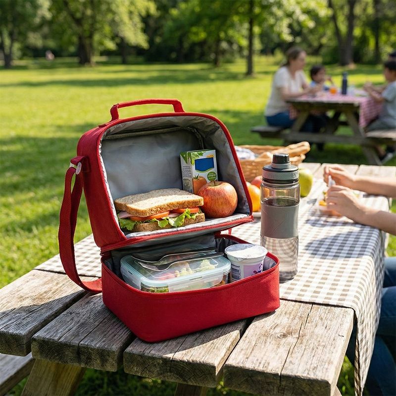 Lonchera Térmica con Doble Compartimento Diseños Surtidos