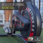 Bicicleta de Spinning Magnética con Disco de 8 kg y Monitor LCD para Cardio en Casa