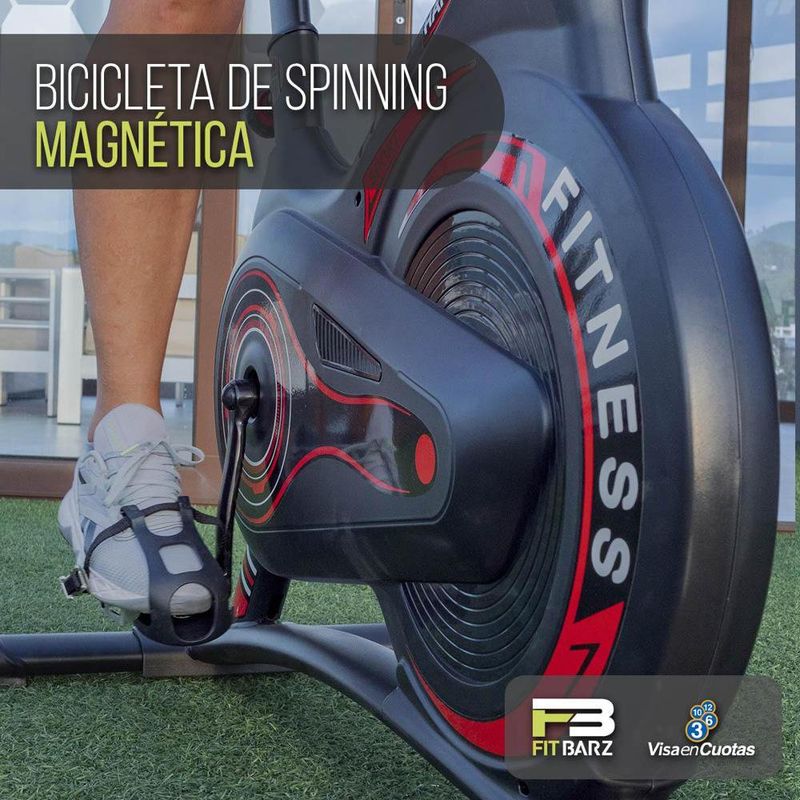 Bicicleta de Spinning Magnética con Disco de 8 kg y Monitor LCD para Cardio en Casa