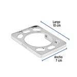 Portavaso Cepillero Cromado Basic