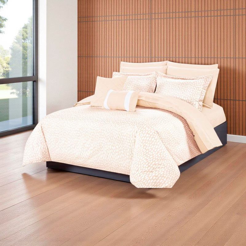 Set de Edredón Queen de 11 Pzas Diseño Blush Linen