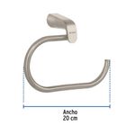 Toallero de Argolla 20 cm Riviera Latón Satinado