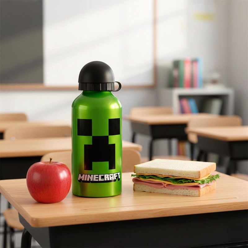 Pachón Infantil de Aluminio 13.5 oz Minecraft Color Verde