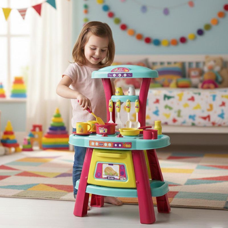 Set de Cocina Infantil Cook & Fun con 31 Piezas y Sonido