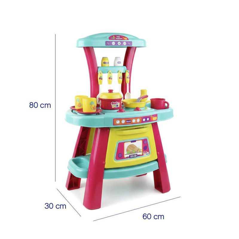 Set de Cocina Infantil Cook & Fun con 31 Piezas y Sonido