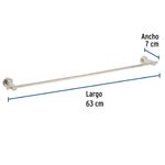 Toallero de Barra 60 cm Element Latón Satinado