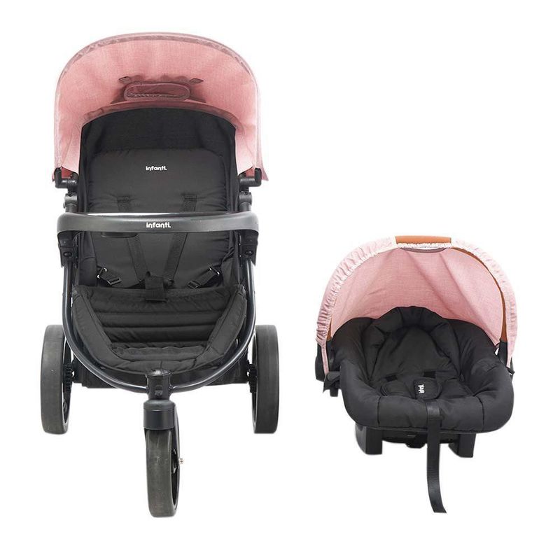 Travel System Tizzy Rosado Melange - Infanti