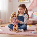 Muñeca Collection Dolls Rubia con Vestido Rosa y Botas