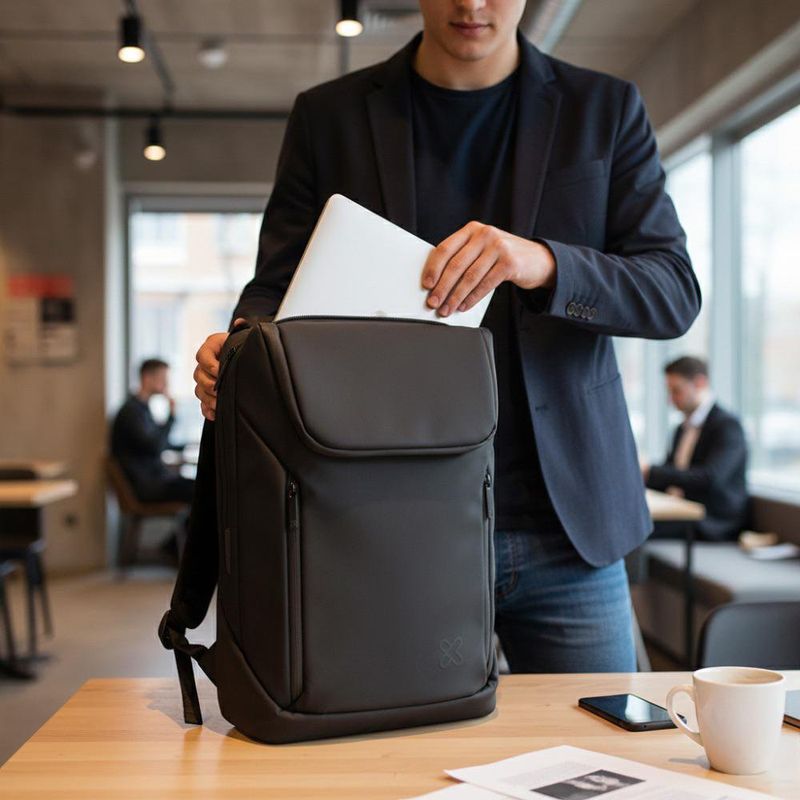 Mochila para Laptop Evergo Color Negro de 15.6 Plg