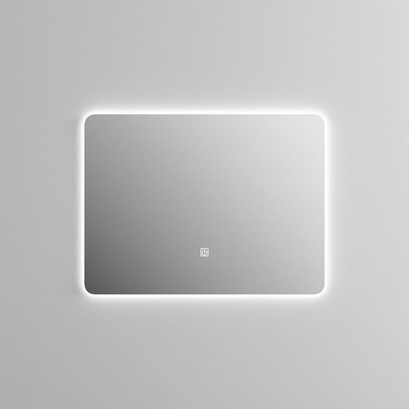 Espejo LED Rectangular 80 x 60 cm con Luz Táctil