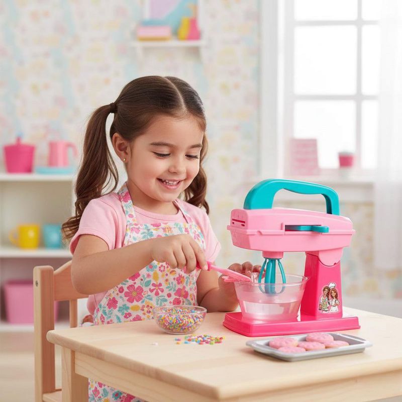 Batidora de Juguete Barbie con Bowl para Juego de Cocina