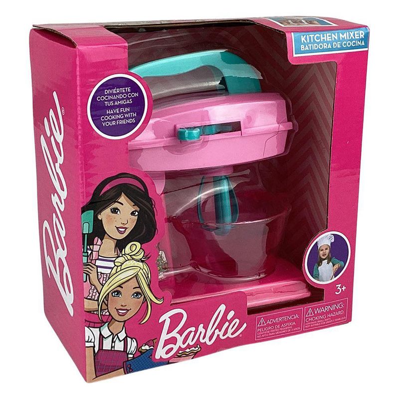 Batidora de Juguete Barbie con Bowl para Juego de Cocina