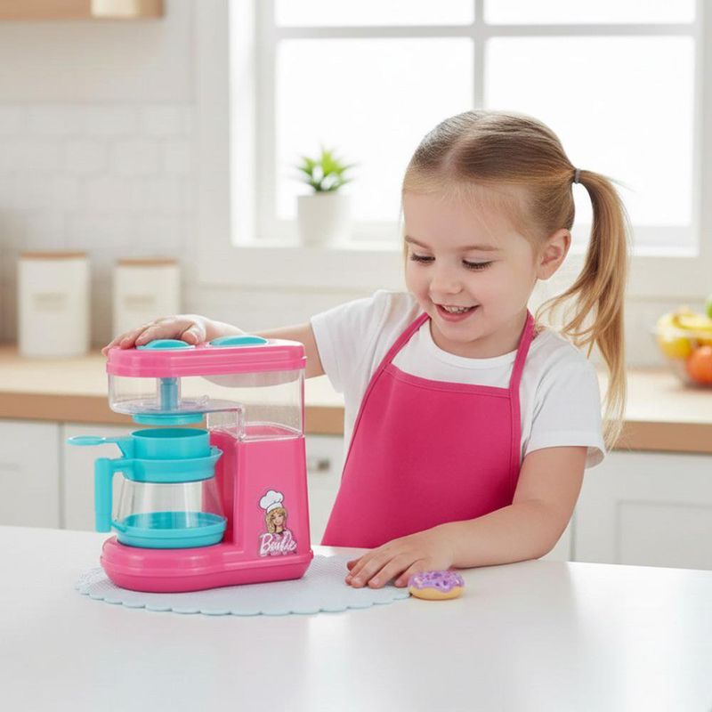 Cafetera de Juguete Barbie para Juego de Cocina Infantil