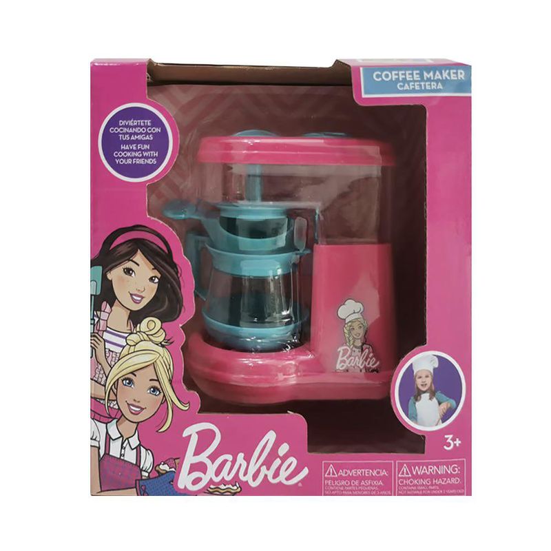 Cafetera de Juguete Barbie para Juego de Cocina Infantil