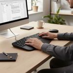 Teclado Alámbrico Ergonómico Evolve Negro