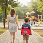 Mochila Infantil Robot Azul