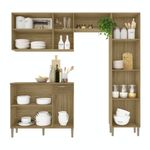 Cocina Compacta Diamante con Alacena y Gabinete 198 x 206 x 36 cm Color Blanco