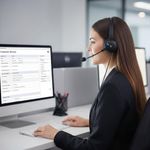 Auricular Monoaural Inalámbrico CrystalCom Pro Color Negro