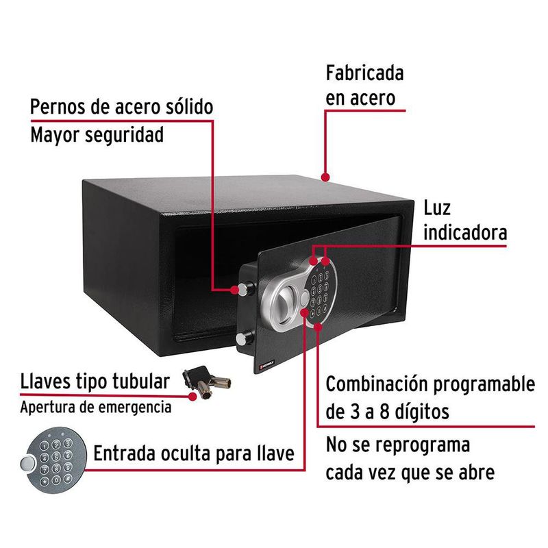 Caja de Seguridad Electrónica para Laptop