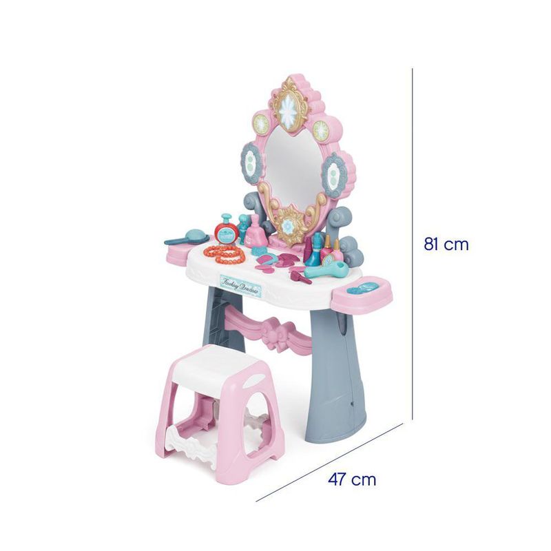 Tocador de Belleza con Espejo y Accesorios