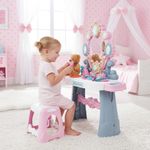 Tocador de Belleza con Espejo y Accesorios