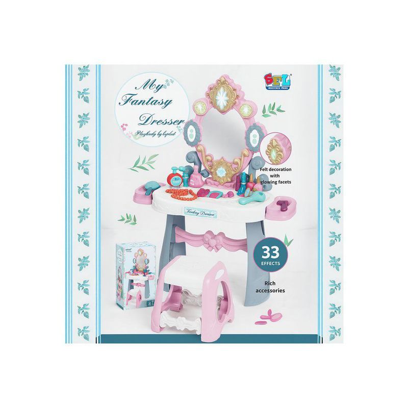 Tocador de Belleza con Espejo y Accesorios