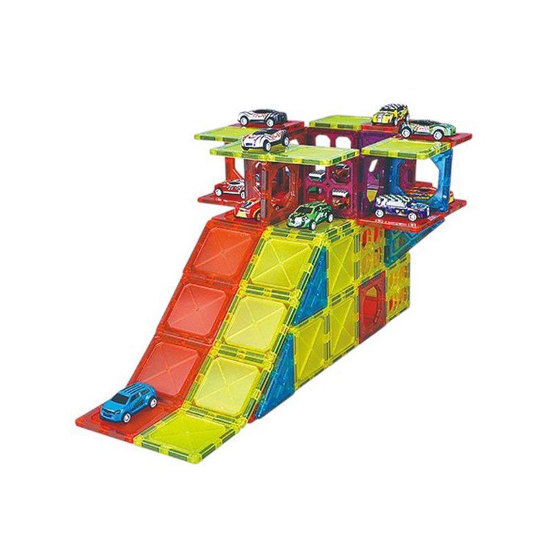 Set de 94 Bloques Magnéticos Parqueo de Autos