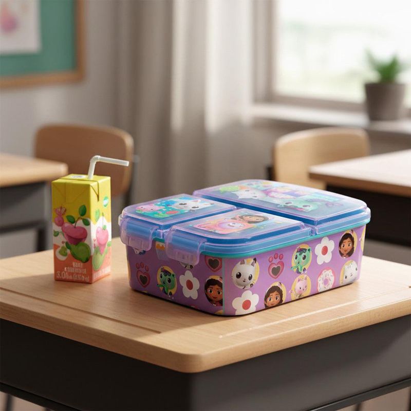 Lonchera con Compartimentos Gabby’s Dollhouse