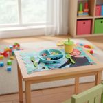 Individual Infantil Frozen Elsa, Olaf y Anna