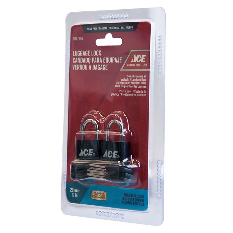 Set de 2 Candados Latón 20 Mm para Equipaje