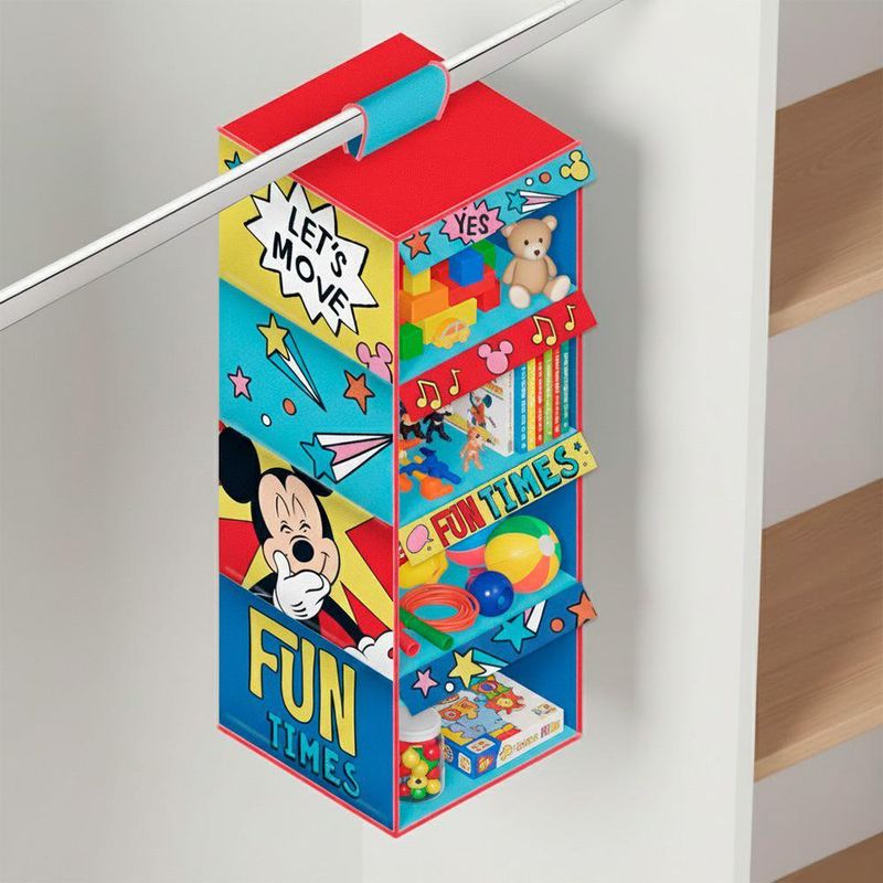 Organizador de Tela con 4 Estantes Mickey Mouse