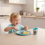 Vajilla Infantil Stitch Azul 5 Pzas