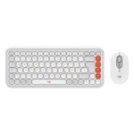 Set de Mouse y Teclado Inalambrico POP Icon Color Blanco